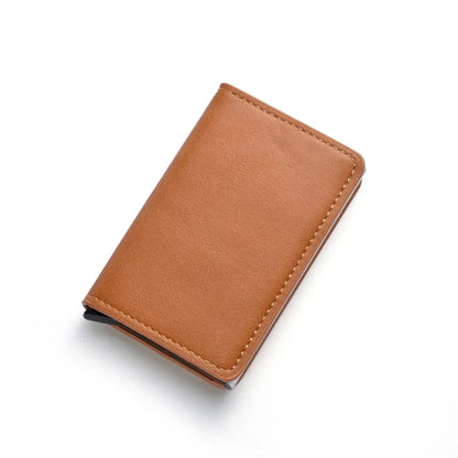Anti Rfid Blocking Protected Magic Slim Aluminum Men Wallet ID Credit Card Holder Case Mini Automatic Pop up Bank Card Wallets