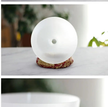 Natural Stone Crystal Chakra Bowl Quartz Bowl Sound Healing Percussion Spiritual Instruments Decorative Mindfulness Yarn Bowl