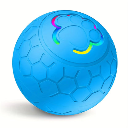 Smart Interactive Dog Toy Ball – USB Rechargeable, Automatic Bouncing & Rolling with RGB Lights for Dogs & Cats