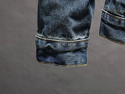 Trendy With Embroidery Autumn Male Jean Coats Designer Y2k Clothing Cheap Price Stylish Cowgirl Aesthetic Low Men's Denim Jacket
