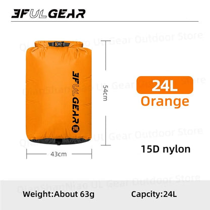 3F UL Gear Exhaust Drifting Storage Bag Stream Tracing Swimming Tourism Compressing Waterproof Bag Outdoor Hiking Dry Bag