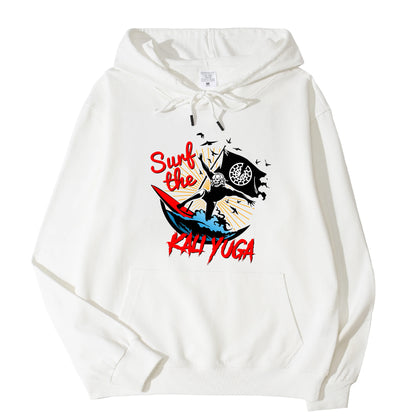 Surf The Kali Yugas Hoodie Unisex Men Women Long Sleeved Tops