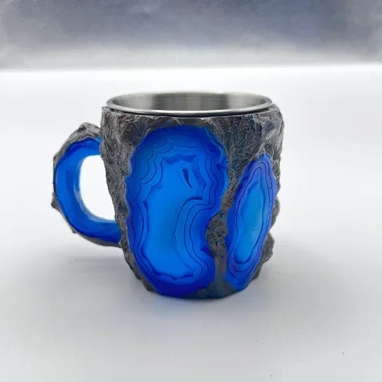 Imitation Mineral Crystal Coffee Mug Simulation Mineral Crystal Resin Coffee Cups Stylish Water Cup Birthday Christmas Gifts