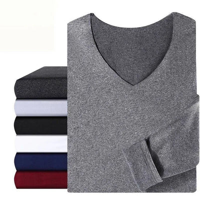 Men's Thermal Underwear Set Velvet Mid-thick Winter Warm Long Johns Shirts & Tops Bottom Suit Outdoor Sports Base Layer