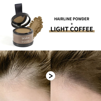 Waterproof Hairline Shadow Powder Instantly Makeup Edge Control Hair Concealer Root Cover Up Gray