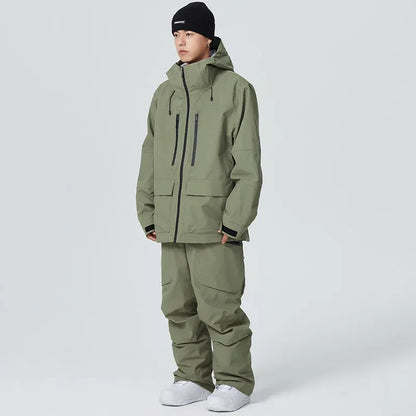 Winter Snowboard Wear Tracksuit New Windproof 2025 Women Ski Clothing Men Outdoor Sport Snow Jacket Pant Sets Couple Skiing Suit