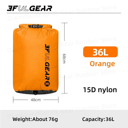 3F UL Gear Exhaust Drifting Storage Bag Stream Tracing Swimming Tourism Compressing Waterproof Bag Outdoor Hiking Dry Bag
