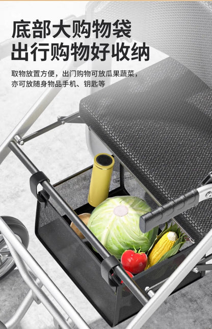 Assist Devices Senior Chairs Luggage Trolley Portable Device Senior Chairs Hand Brake Krzesło Prysznicowe Senior Furniture