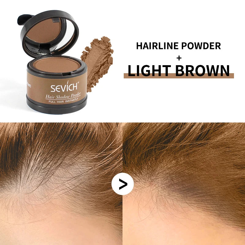 Waterproof Hairline Shadow Powder Instantly Makeup Edge Control Hair Concealer Root Cover Up Gray