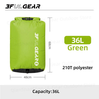 3F UL Gear Exhaust Drifting Storage Bag Stream Tracing Swimming Tourism Compressing Waterproof Bag Outdoor Hiking Dry Bag