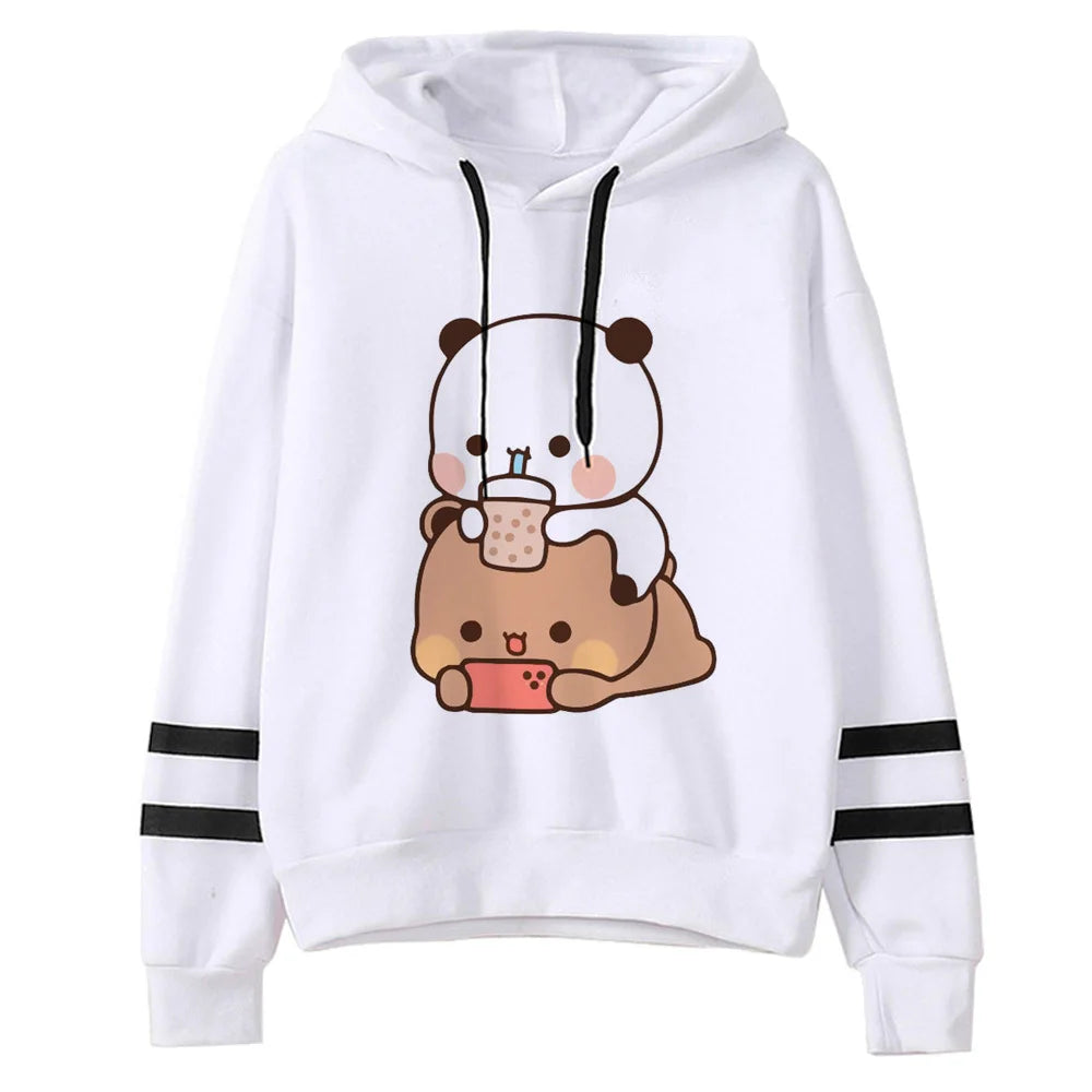 Bubu Dudu hoodie modern style printed design manga harajuku youthful athleisure girl hoddie sweatshirts patterned winter pattern