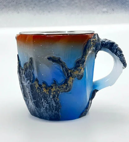 Imitation Mineral Crystal Coffee Mug Simulation Mineral Crystal Resin Coffee Cups Stylish Water Cup Birthday Christmas Gifts