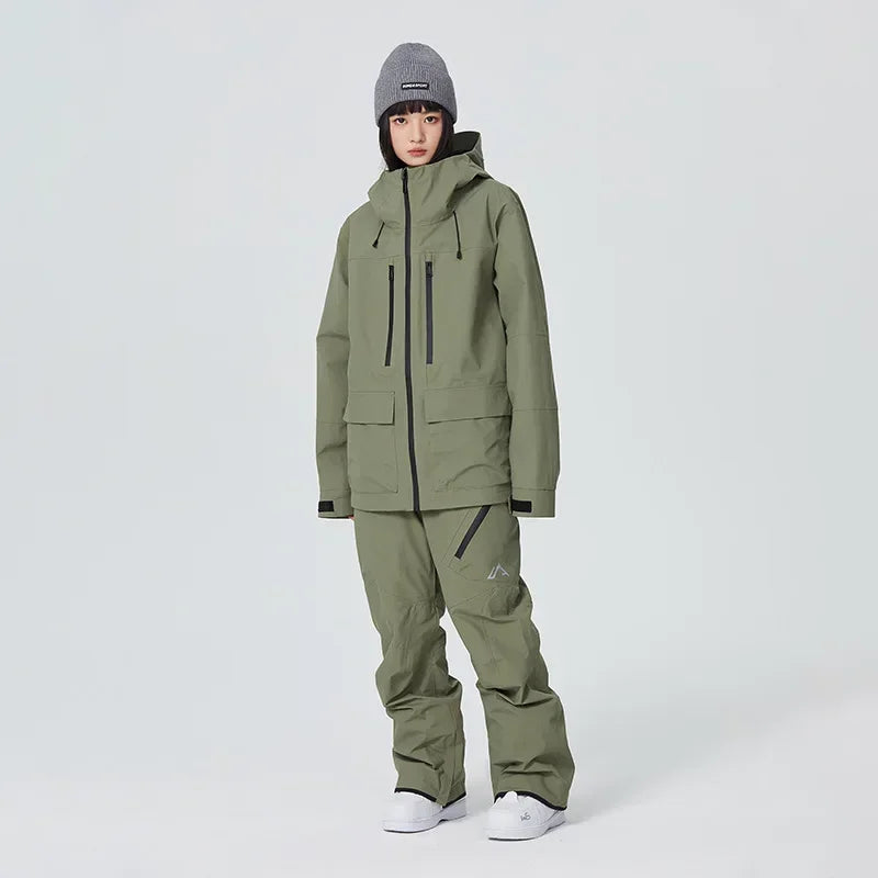 Winter Snowboard Wear Tracksuit New Windproof 2025 Women Ski Clothing Men Outdoor Sport Snow Jacket Pant Sets Couple Skiing Suit