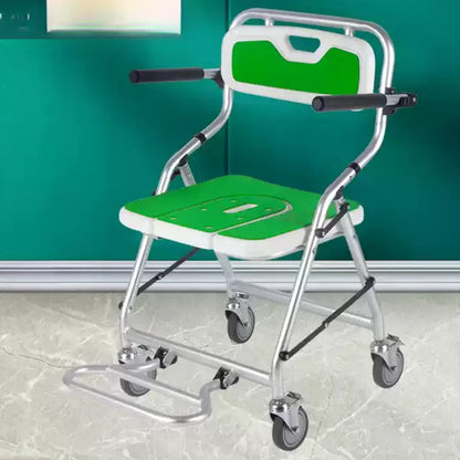 Senior Furniture Folding Hand Brake Trolleys Handle Stool Light Weight Seat Adjustable Luggage Trolley Stainless Steel Chair
