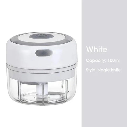 100ML/250ML Mini Electric Garlic Chopper USB Meat Grinder Garlic Masher Machine Sturdy Durable Crushed Ginger Vegetable Crusher
