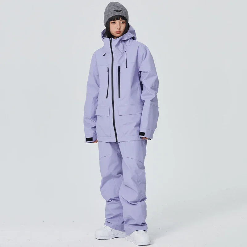 Winter Snowboard Wear Tracksuit New Windproof 2025 Women Ski Clothing Men Outdoor Sport Snow Jacket Pant Sets Couple Skiing Suit