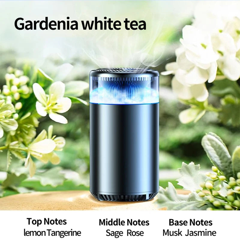 CAFELE Smart Car Air Freshener Diffuse Aromatherapy By Ultrasonic Atomization Auto On/Off Built-in Battery Long Lasting Fresh