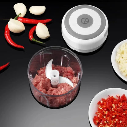 100ML/250ML Mini Electric Garlic Chopper USB Meat Grinder Garlic Masher Machine Sturdy Durable Crushed Ginger Vegetable Crusher