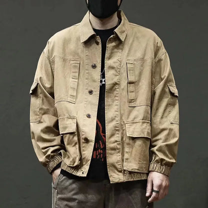 Men's Denim Jacket Loose Male Jean Coats New In Vintage Korean Popular Clothes Trendy Aesthetic Winter Outerwear Low Cost Y2k