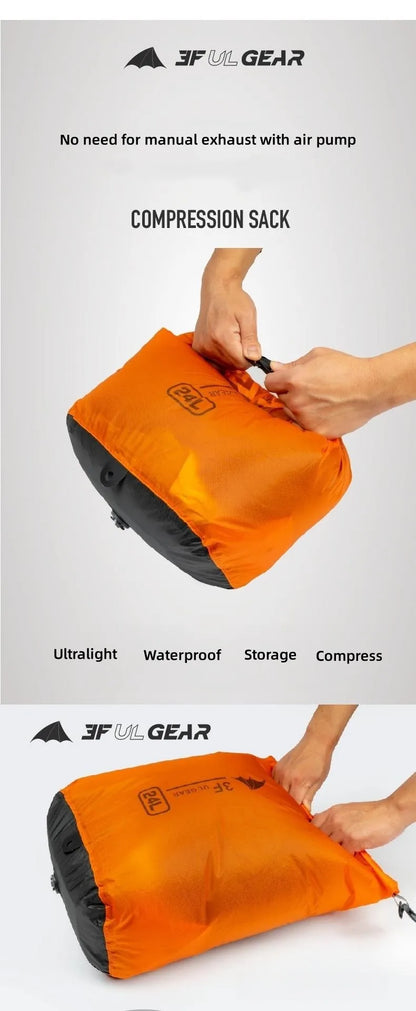 3F UL Gear Exhaust Drifting Storage Bag Stream Tracing Swimming Tourism Compressing Waterproof Bag Outdoor Hiking Dry Bag