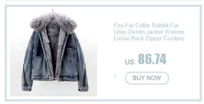 Winter Thick Faux Mink Cashmere Denim Jacket Women Cowboy Outerwear Vintage Loose Big Pocket Stand Collar Jeans Jacket Female