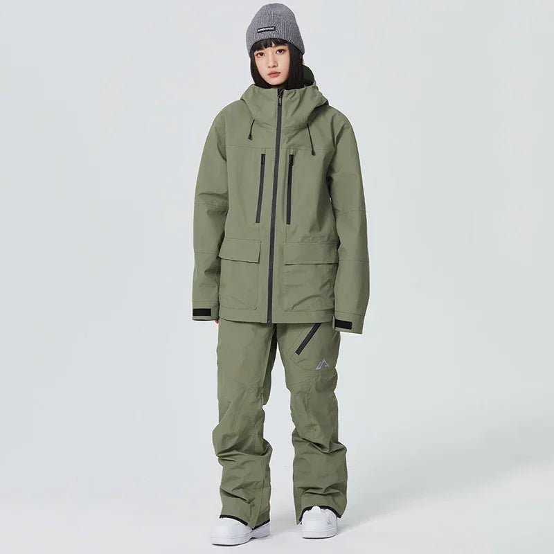 Winter Snowboard Wear Tracksuit New Windproof 2025 Women Ski Clothing Men Outdoor Sport Snow Jacket Pant Sets Couple Skiing Suit