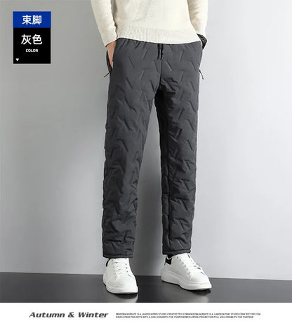 Lamb Plush Cotton Jacket and Winter Pants for Men Plush and Thickened Two-piece Warm Set Cross-border Large Size Coat and Pants