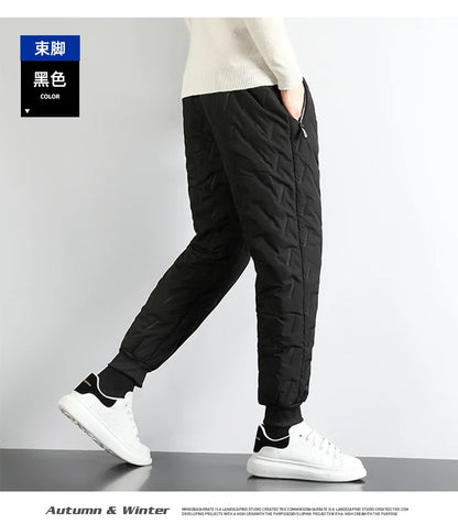 Lamb Plush Cotton Jacket and Winter Pants for Men Plush and Thickened Two-piece Warm Set Cross-border Large Size Coat and Pants