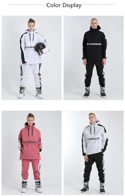 New Ski Suites Adult Winter Waterproof Snowboard Wear Windproof Men Women Skiing Jacket Pant Outdoor Sports Couple Snow Trousers