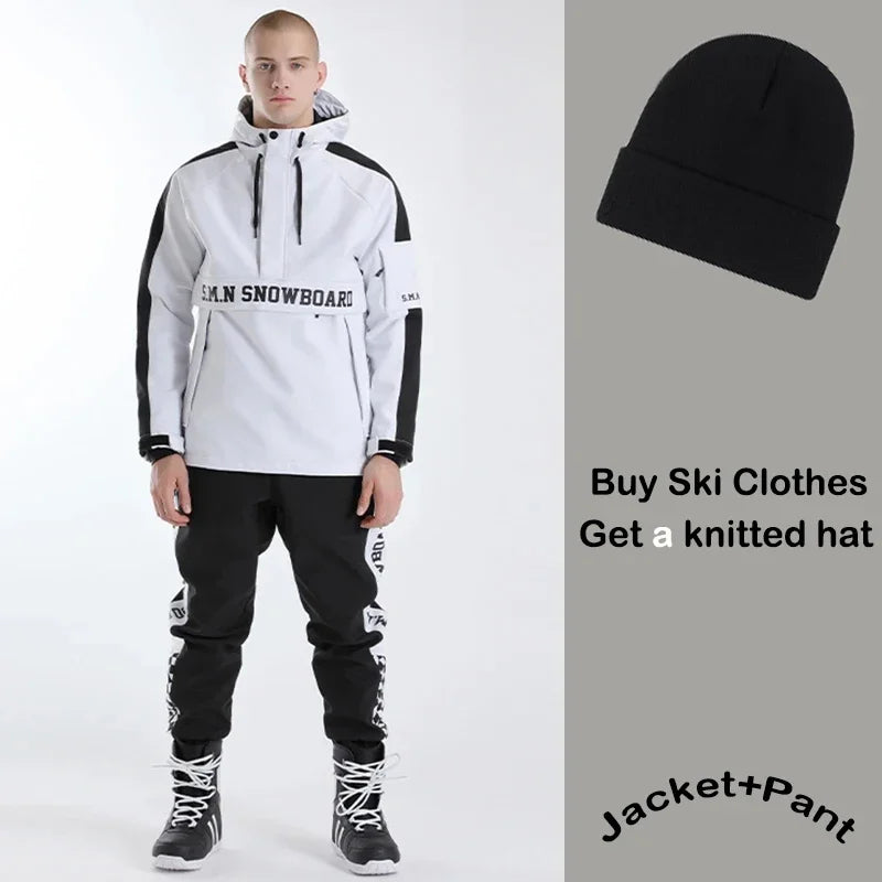 New Ski Suites Adult Winter Waterproof Snowboard Wear Windproof Men Women Skiing Jacket Pant Outdoor Sports Couple Snow Trousers
