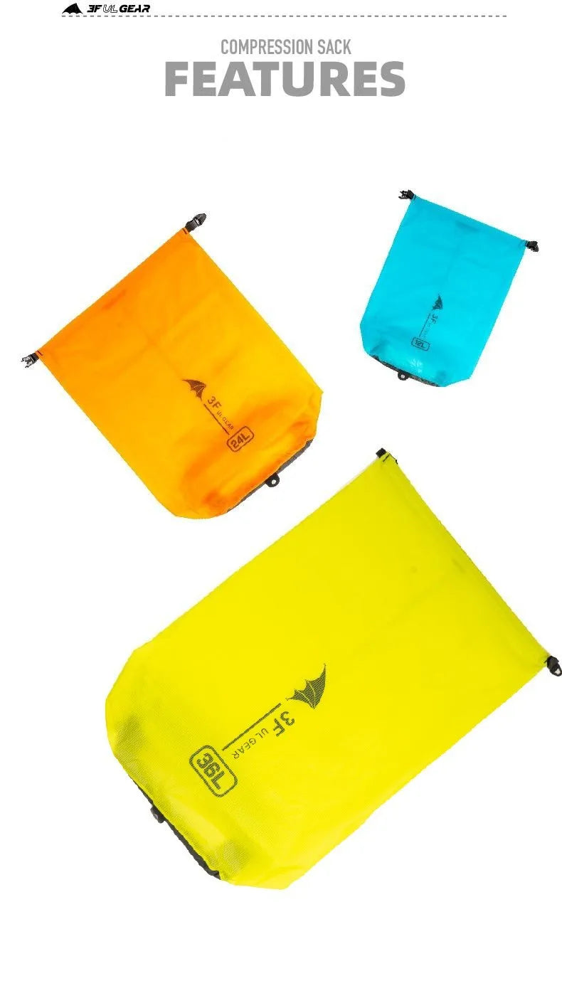 3F UL Gear Exhaust Drifting Storage Bag Stream Tracing Swimming Tourism Compressing Waterproof Bag Outdoor Hiking Dry Bag