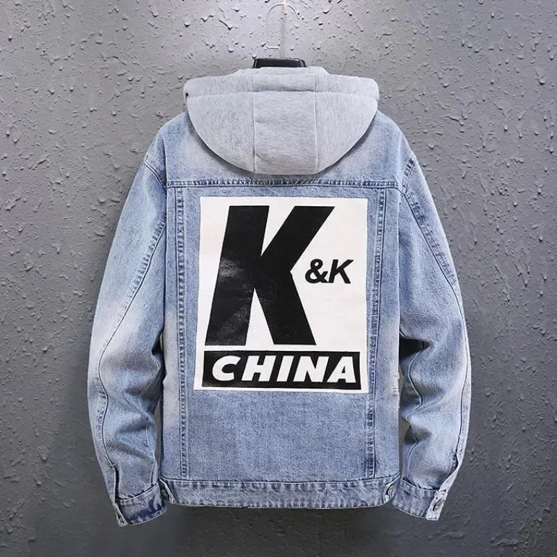 Trendy With Embroidery Autumn Male Jean Coats Designer Y2k Clothing Cheap Price Stylish Cowgirl Aesthetic Low Men's Denim Jacket