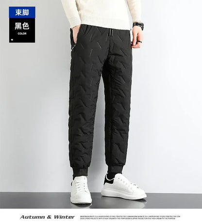 Lamb Plush Cotton Jacket and Winter Pants for Men Plush and Thickened Two-piece Warm Set Cross-border Large Size Coat and Pants