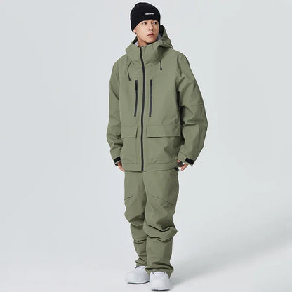 Winter Snowboard Wear Tracksuit New Windproof 2025 Women Ski Clothing Men Outdoor Sport Snow Jacket Pant Sets Couple Skiing Suit