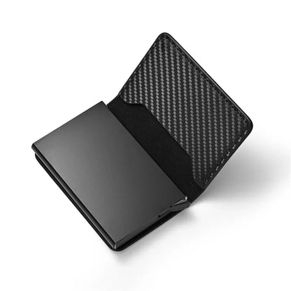 Anti Rfid Blocking Protected Magic Slim Aluminum Men Wallet ID Credit Card Holder Case Mini Automatic Pop up Bank Card Wallets