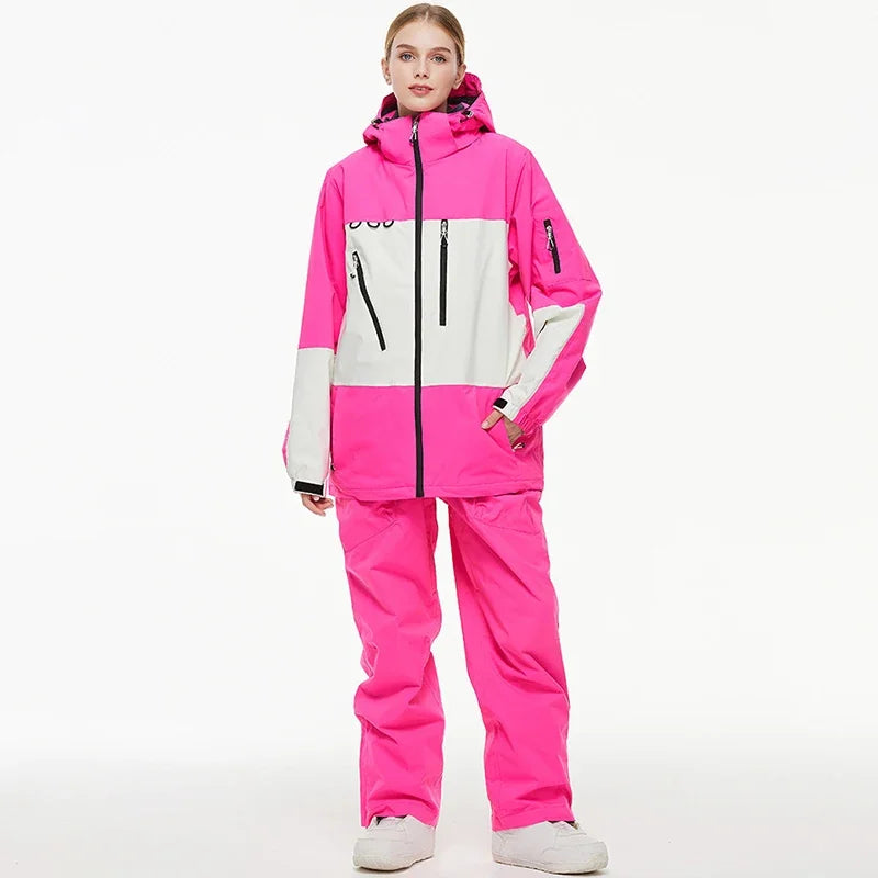Ski Suites Sports Winter Snowboard Wear 2025 Women Snow Sets Waterproof Warm Jumpsuits Outdoor Loose Skiing Clothes Men Overalls