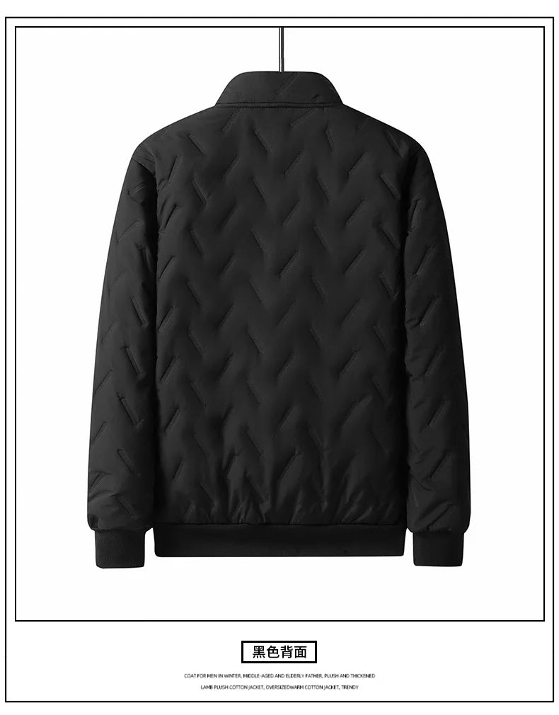 Lamb Plush Cotton Jacket and Winter Pants for Men Plush and Thickened Two-piece Warm Set Cross-border Large Size Coat and Pants