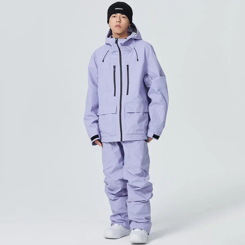 Winter Snowboard Wear Tracksuit New Windproof 2025 Women Ski Clothing Men Outdoor Sport Snow Jacket Pant Sets Couple Skiing Suit