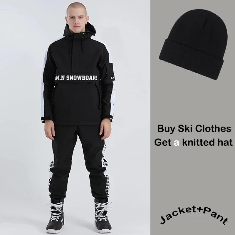 New Ski Suites Adult Winter Waterproof Snowboard Wear Windproof Men Women Skiing Jacket Pant Outdoor Sports Couple Snow Trousers