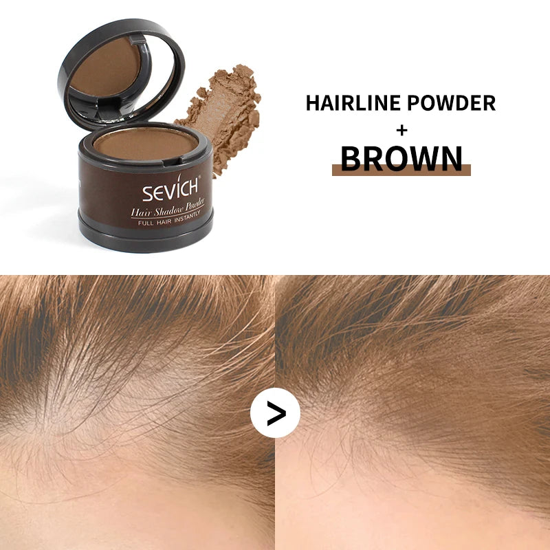 Waterproof Hairline Shadow Powder Instantly Makeup Edge Control Hair Concealer Root Cover Up Gray