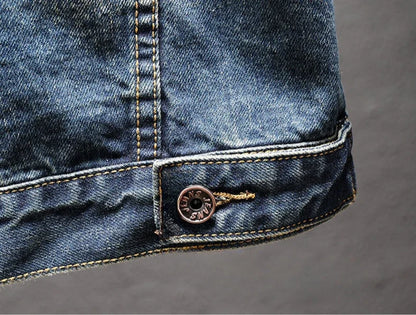 Trendy With Embroidery Autumn Male Jean Coats Designer Y2k Clothing Cheap Price Stylish Cowgirl Aesthetic Low Men's Denim Jacket