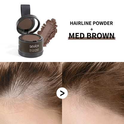 Waterproof Hairline Shadow Powder Instantly Makeup Edge Control Hair Concealer Root Cover Up Gray