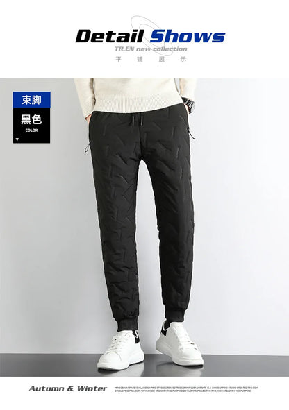 Lamb Plush Cotton Jacket and Winter Pants for Men Plush and Thickened Two-piece Warm Set Cross-border Large Size Coat and Pants