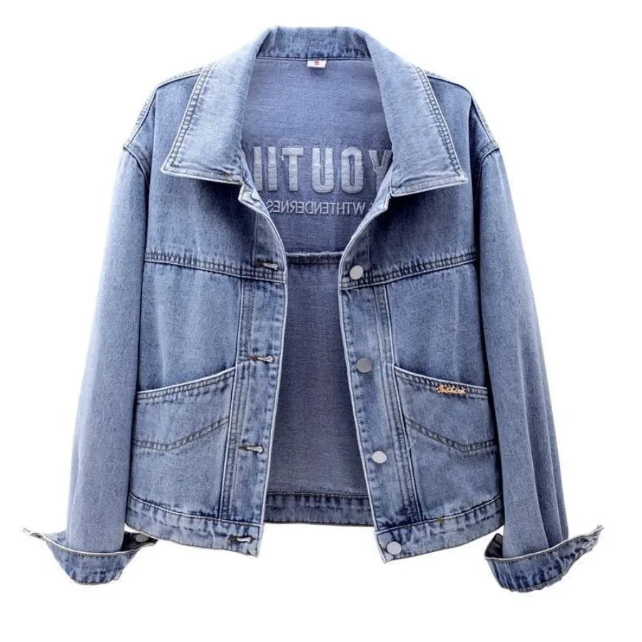 Women's Denim Jackets Spring Autumn 2025 New Arrivals Korean Female Jeans Coats Trend Outer Outerwears in Promotion Original