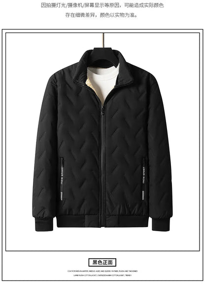 Lamb Plush Cotton Jacket and Winter Pants for Men Plush and Thickened Two-piece Warm Set Cross-border Large Size Coat and Pants