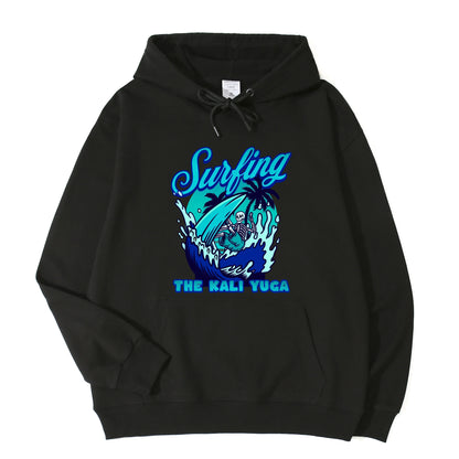 Surf The Kali Yugas Hoodie Unisex Men Women Long Sleeved Tops
