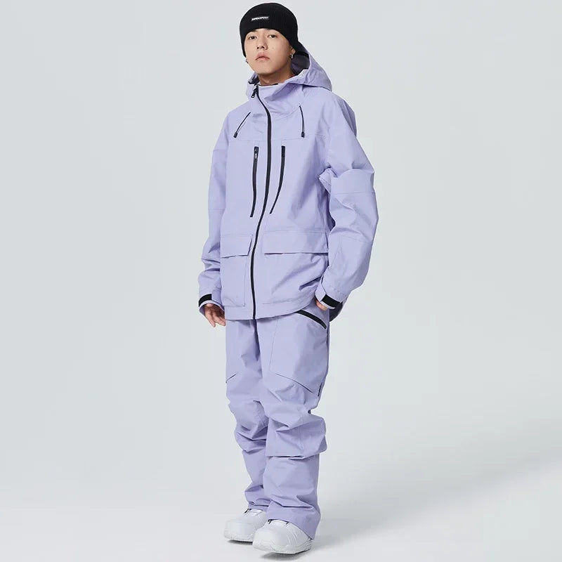 Winter Snowboard Wear Tracksuit New Windproof 2025 Women Ski Clothing Men Outdoor Sport Snow Jacket Pant Sets Couple Skiing Suit