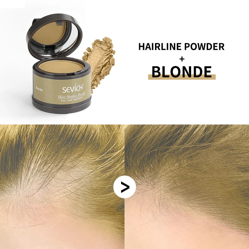 Waterproof Hairline Shadow Powder Instantly Makeup Edge Control Hair Concealer Root Cover Up Gray