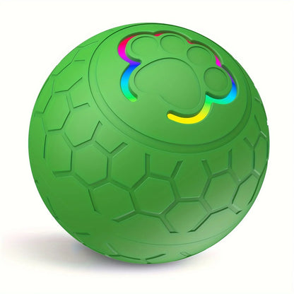 Smart Interactive Dog Toy Ball – USB Rechargeable, Automatic Bouncing & Rolling with RGB Lights for Dogs & Cats