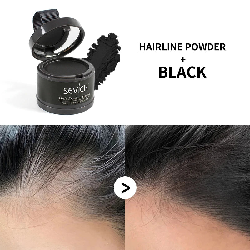 Waterproof Hairline Shadow Powder Instantly Makeup Edge Control Hair Concealer Root Cover Up Gray